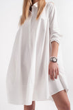 Classic White Shirt Dress