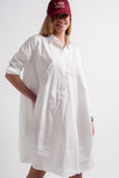 Classic White Shirt Dress