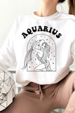 AQUARIUS ZODIAC GRAPHIC SWEATSHIRT