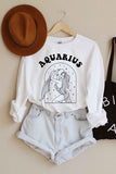 AQUARIUS ZODIAC GRAPHIC SWEATSHIRT