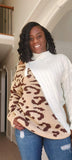 "Half or Nothing" Cheetah Print Sweater