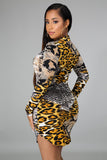 Teah Animal Print Dress