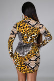 Teah Animal Print Dress