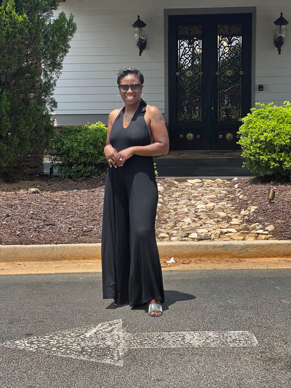Black Halter Jumpsuit