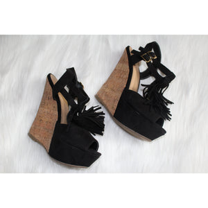 Dhalia Fringe Wedges - Style Envy Boutique
