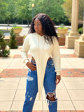 Cream Hoodie Sweatshirt